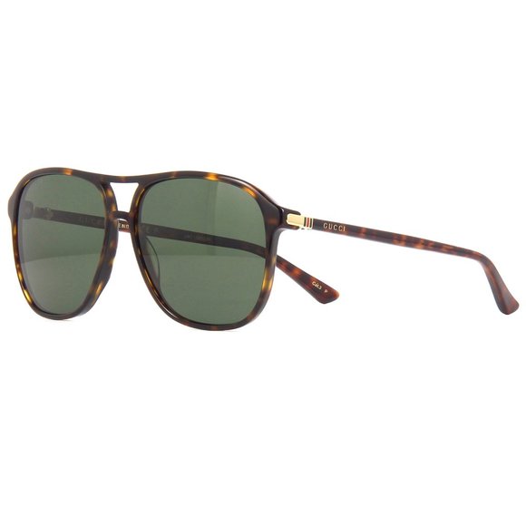 Gucci Men's Aviator GG0016S Havana Sunglasses - Picture 3 of 8